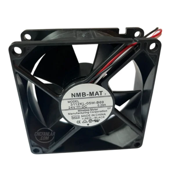 80x80x32 mm 24VDC 3 kablolu fan model 3112KL-05W-B69