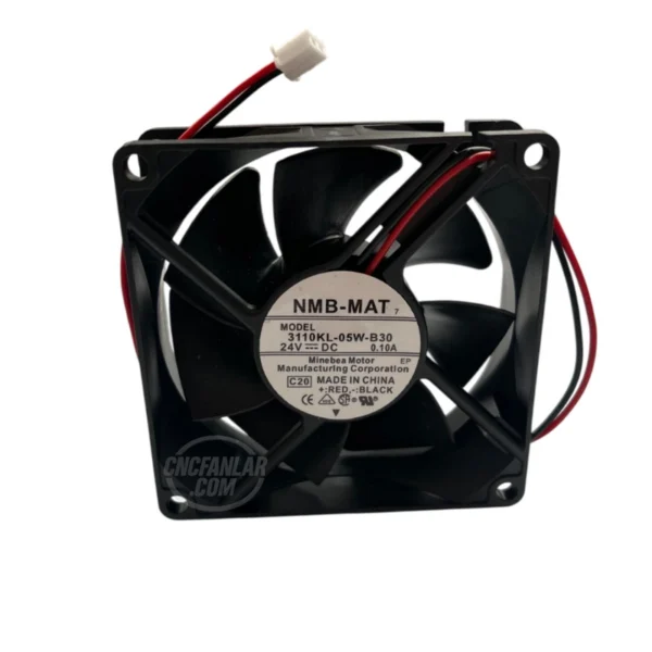 NMB MAT 3110KL-05W-B30 24VDC 80x80x25mm kompakt soğutma fanı.