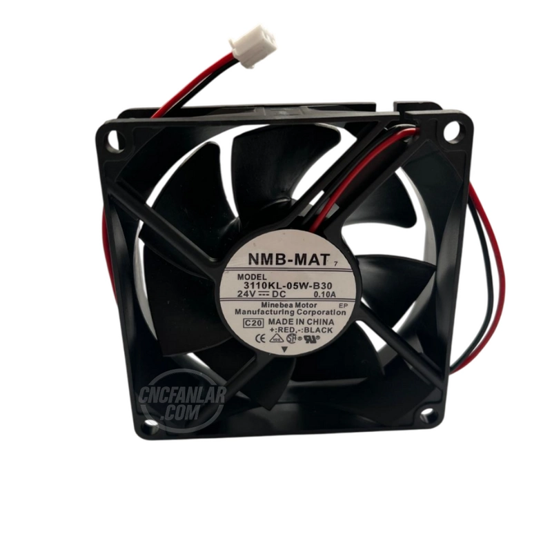 NMB MAT 3110KL-05W-B30 24VDC 80x80x25mm kompakt soğutma fanı.
