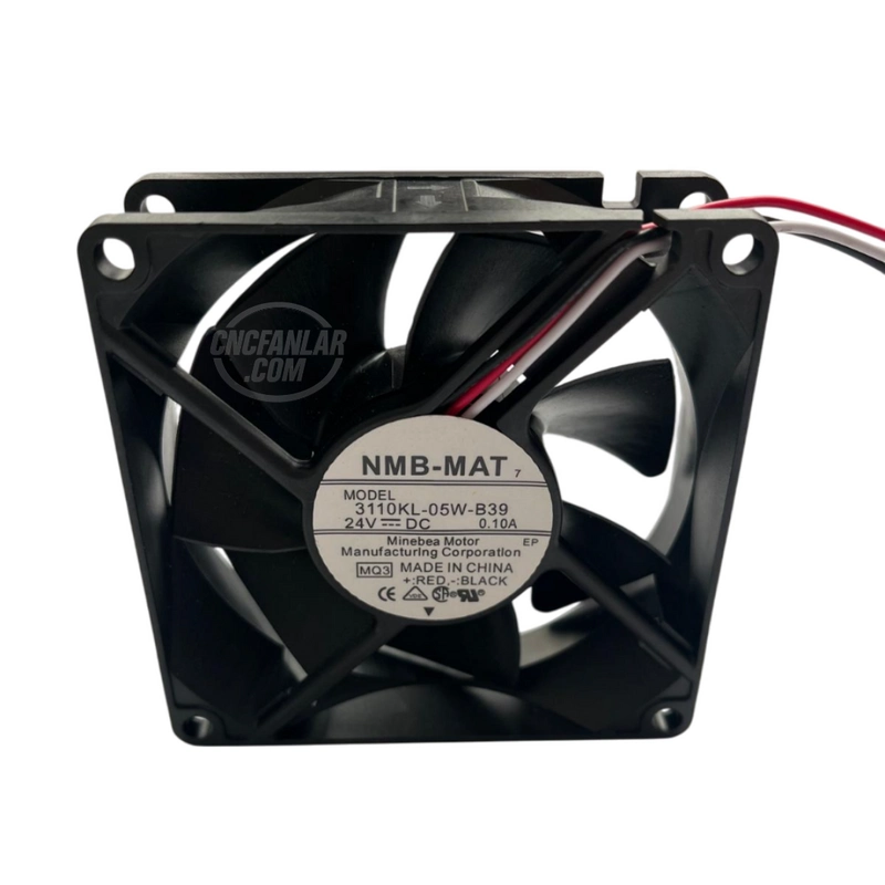 NMB MAT 3110KL-05W-B39 24VDC 80x80x25mm kompakt soğutma fanı.
