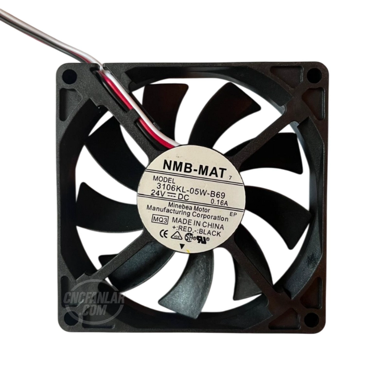 80x80x15 mm 24VDC ince fan model 3106KL-05W-B69