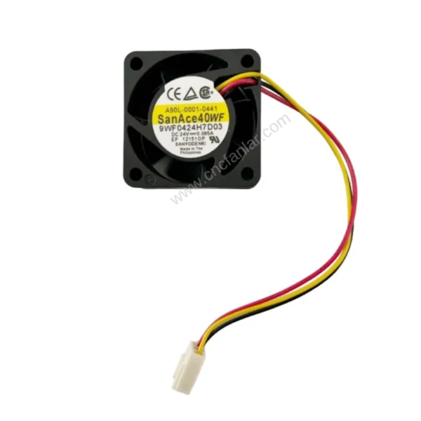 San Ace 40 24V Fan, Fanuc sürücü sistemleri için mükemmel uyum sağlayan, endüstriyel uygulamalarda kullanılan cnc fandır.