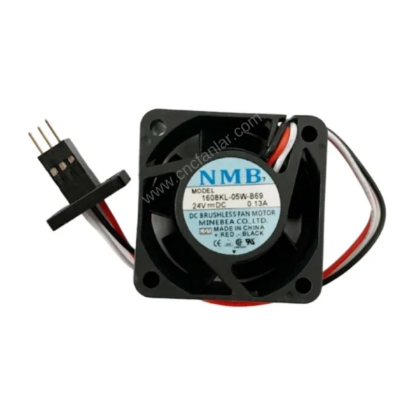 NMB MAT 7 24V Fan A90L-0001-0507#A – 1608KL-05W-B69, Fanuc sürücü fanı, CNC makinelerinde yüksek verimli soğutma için özel tasarlanmış, 40mm cnc fan.