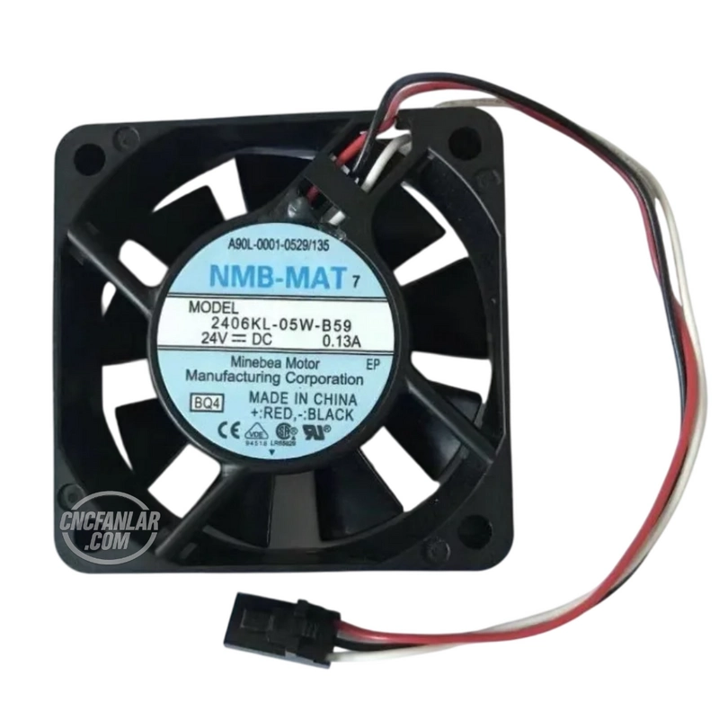 NMB Mat Fan A90L-0001-0529/135 modeli, Fanuc CNC makineleri için optimize edilmiş endüstriyel soğutma fanıdır.