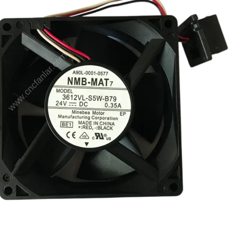 NMB MAT 7 serisi, A90L-0001-0577 - 3612VL-S5W-B79 model numaralı Fanuc sürücü fanıdır.