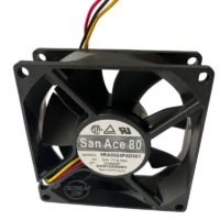 80x80x25 mm 24VDC 3 kablolu fan model 9ra0824p4g001 ön görünüm